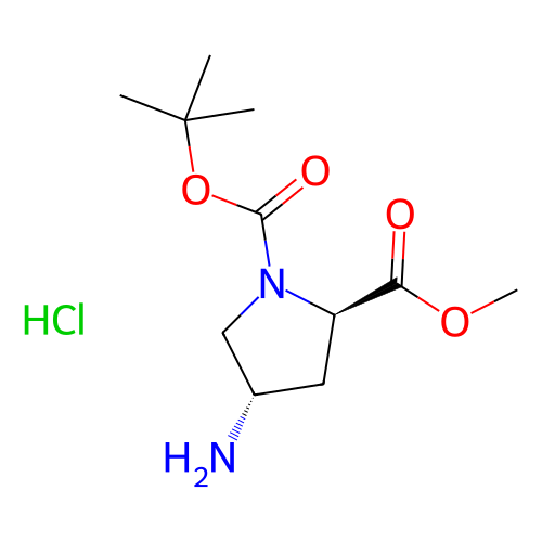 (2R,4S)-N-Boc-4-氨基吡咯烷-2-羧酸甲酯盐酸盐,(2R,4S)-1-tert-Butyl 2-methyl 4-aminopyrrolidine-1,2-dicarboxylate hydrochloride