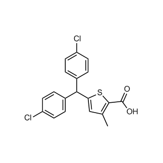 5-(双(4-氯苯基)甲基)-3-甲基噻吩-2-羧酸,5-(Bis(4-chlorophenyl)methyl)-3-methylthiophene-2-carboxylic acid