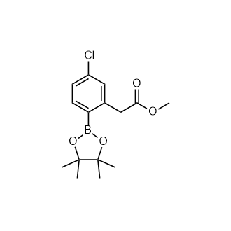 2-(5-氯-2-(4,4,5,5-四甲基-1,3,2-二氧硼烷-2-基)苯基)乙酸甲酯,Methyl 2-(5-chloro-2-(4,4,5,5-tetramethyl-1,3,2-dioxaborolan-2-yl)phenyl)acetate