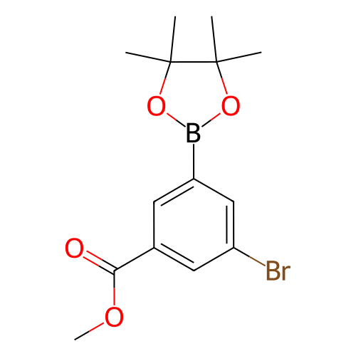 3-溴-5-(4,4,5,5-四甲基-1,3,2-二氧硼烷-2-基)苯甲酸甲酯,Methyl 3-bromo-5-(4,4,5,5-tetramethyl-1,3,2-dioxaborolan-2-yl)benzoate