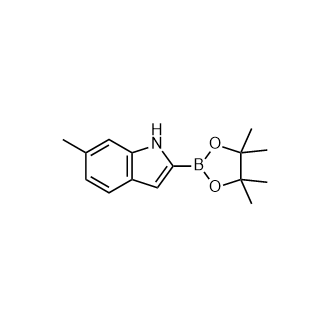 6-甲基-2-(4,4,5,5-四甲基-1,3,2-二氧硼雜環(huán)戊烷-2-基)-1H-吲哚,6-Methyl-2-(4,4,5,5-tetramethyl-1,3,2-dioxaborolan-2-yl)-1H-indole