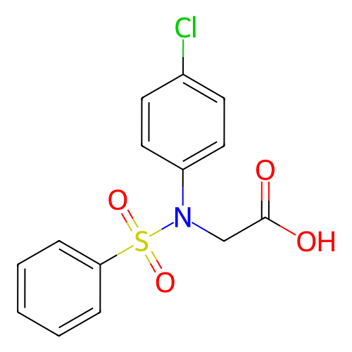 N-(4-氯苯基)-N-(苯磺酰基)甘氨酸,N-(4-chlorophenyl)-N-(phenylsulfonyl)glycine