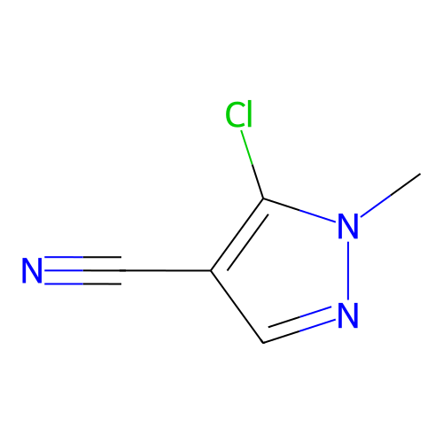 5-氯-1-甲基-1H-吡唑-4-甲腈,5-chloro-1-methylpyrazole-4-carbonitrile