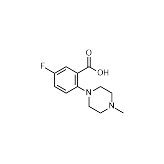 5-氟-2-(4-甲基哌嗪-1-基)苯甲酸,5-Fluoro-2-(4-methylpiperazin-1-yl)benzoic acid