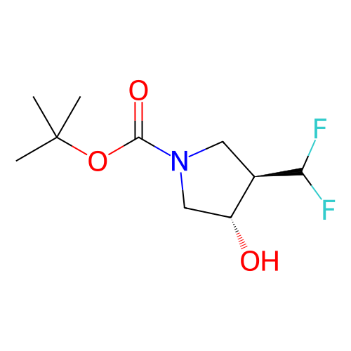 rel-(3R,4S)-叔丁基3-(二氟甲基)-4-羟基吡咯烷-1-羧酸酯,rel-(3R,4S)-tert-Butyl 3-(difluoromethyl)-4-hydroxypyrrolidine-1-carboxylate