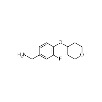 (3-氟-4-((四氢-2H-吡喃-4-基)氧基)苯基)甲胺,(3-Fluoro-4-((tetrahydro-2H-pyran-4-yl)oxy)phenyl)methanamine