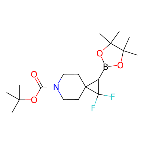 1,1-二氟-2-(4,4,5,5-四甲基-1,3,2-二氧硼烷-2-基)-6-氮杂螺[2.5]辛烷-6-羧酸叔丁酯,tert-Butyl 1,1-difluoro-2-(4,4,5,5-tetramethyl-1,3,2-dioxaborolan-2-yl)-6-azaspiro[2.5]octane-6-carboxylate
