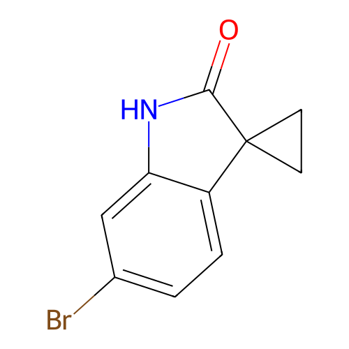 6'-溴螺[环丙烷-1,3'-二氢吲哚]-2'-酮,6'-Bromospiro[cyclopropane-1,3'-indolin]-2'-one