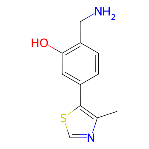 2-(氨基甲基)-5-(4-甲基噻唑-5-基)苯酚,2-(Aminomethyl)-5-(4-methylthiazol-5-yl)phenol