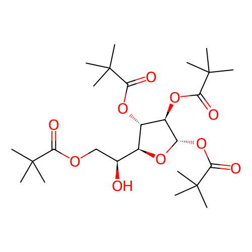 (2S,3R,4S,5S)-5-((S)-1-羟基-2-(新戊酰氧基)乙基)四氢呋喃-2,3,4-三基三(2,2-二甲基丙酸酯),(2S,3R,4S,5S)-5-((S)-1-hydroxy-2-(pivaloyloxy)ethyl)tetrahydrofuran-2,3,4-triyl tris(2,2-dimethylpropanoate)