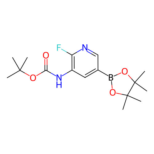 (2-氟-5-(4,4,5,5-四甲基-1,3,2-二氧雜硼戊烷-2-基)吡啶-3-基) 氨基甲酸叔丁酯,Tert-butyl (2-fluoro-5-(4,4,5,5-tetramethyl-1,3,2-dioxaborolan-2-yl)pyridin-3-yl)carbamate