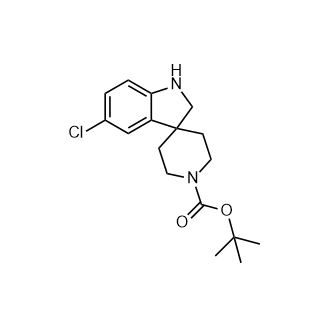 5-氯螺[二氢吲哚-3,4'-哌啶]-1'-羧酸叔丁酯,tert-Butyl 5-chlorospiro[indoline-3,4'-piperidine]-1'-carboxylate