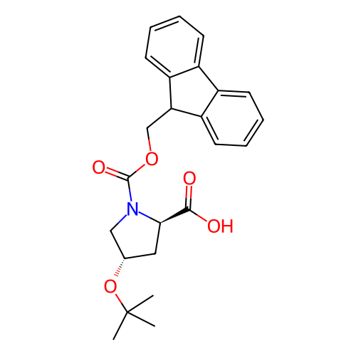(2R,4S)-1-(((9H-芴-9-基)甲氧基)羰基)-4-(叔丁氧基)吡咯烷-2-羧酸,Fmoc-O-tert-Butyl-D-trans-4-hydroxyproline