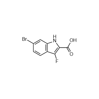 6-溴-3-氟-1H-吲哚-2-羧酸,6-Bromo-3-fluoro-1H-indole-2-carboxylic acid