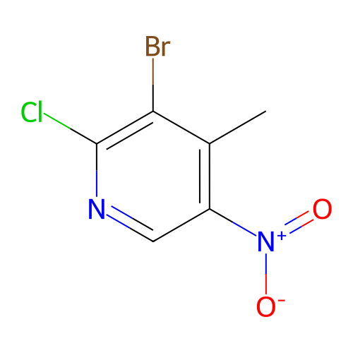3-溴-2-氯-4-甲基-5-硝基吡啶,3-Bromo-2-chloro-4-methyl-5-nitropyridine