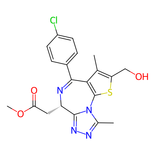 (S)-2-(4-(4-氯苯基)-2-(羟甲基)-3,9-二甲基-6H-噻吩并[3,2-f] [1,2,4]三唑并[4,3]-a] [1,4]二氮杂卓-6-基)乙酸甲酯,Methyl (S)-2-(4-(4-chlorophenyl)-2-(hydroxymethyl)-3,9-dimethyl-6H-thieno[3,2-f][1,2,4]triazolo[4,3-a][1,4]diazepin-6-yl)acetate