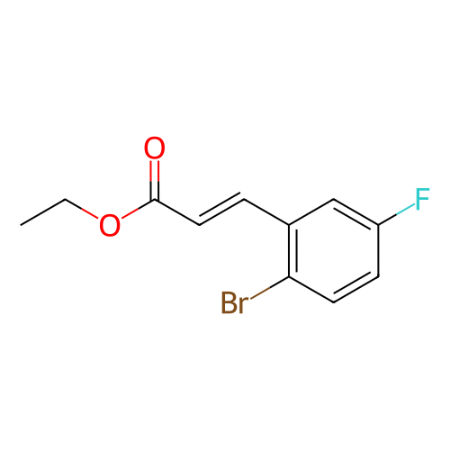 乙基(E)-3-(2-溴-5-氟苯基)丙烯酸酯,Ethyl (E)-3-(2-bromo-5-fluorophenyl)acrylate