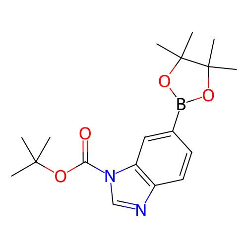 叔丁基6-(4,4,5,5-四甲基-1,3,2-二氧雜硼烷-2-基)-1H-苯并[d]咪唑-1-羧酸叔丁酯,tert-Butyl 6-(4,4,5,5-tetramethyl-1,3,2-dioxaborolan-2-yl)-1H-benzo[d]imidazole-1-carboxylate