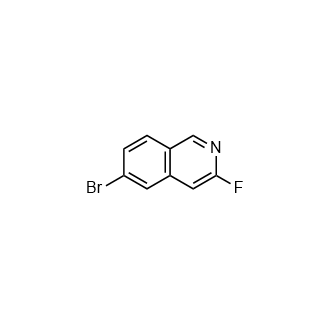 6-溴-3-氟异喹啉,6-Bromo-3-fluoroisoquinoline