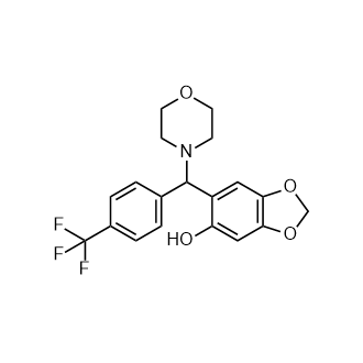 6-{吗啉-4-基[4-(三氟甲基)苯基]甲基}-1,3-二噁茚-5-醇,6-{morpholin-4-yl[4-(trifluoromethyl)phenyl]methyl}-1,3-dioxaindan-5-ol