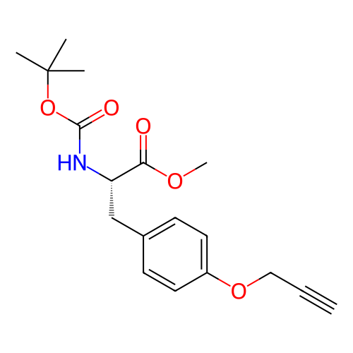 (S)-2-((叔丁氧基羰基)氨基)-3-(4-(丙-2-炔-1-基氧基)苯基)丙酸甲酯,Methyl (S)-2-((tert-butoxycarbonyl)amino)-3-(4-(prop-2-yn-1-yloxy)phenyl)propanoate