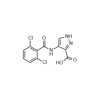 4-(2,6-二氯苯甲酰氨基)-1H-吡唑-3-羧酸,4-(2,6-Dichlorobenzamido)-1H-pyrazole-3-carboxylic acid