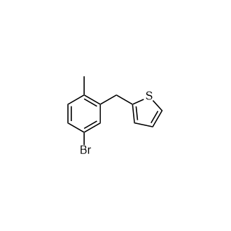 2-(5-溴-2-甲基芐基)噻吩,2-(5-Bromo-2-methylbenzyl)thiophene