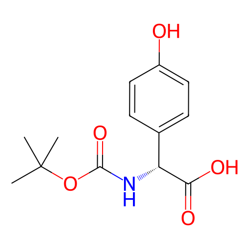 (R)-2-((叔丁氧羰基)氨基)-2-(4-羥基苯基)乙酸,(R)-2-((tert-Butoxycarbonyl)amino)-2-(4-hydroxyphenyl)acetic acid