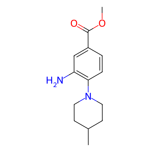 3-氨基-4-(4-甲基哌啶-1-基)苯甲酸甲酯,Methyl 3-amino-4-(4-methylpiperidin-1-yl)benzoate