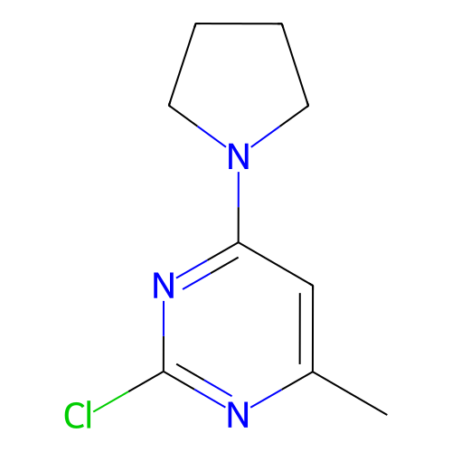 2-氯-4-甲基-6-(吡咯烷-1-基)嘧啶,2-Chloro-4-methyl-6-(pyrrolidin-1-yl)pyrimidine