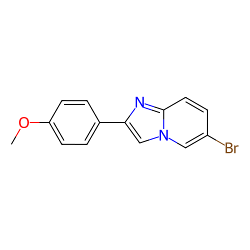 6-溴-2-(4-甲氧基苯基)咪唑并[1,2-a]吡啶,6-Bromo-2-(4-methoxyphenyl)imidazo[1,2-a]pyridine