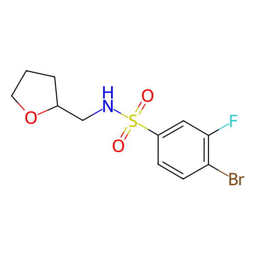 4-溴-3-氟-N-((四氢呋喃-2-基)甲基)苯磺酰胺,4-Bromo-3-fluoro-N-((tetrahydrofuran-2-yl)methyl)benzenesulfonamide