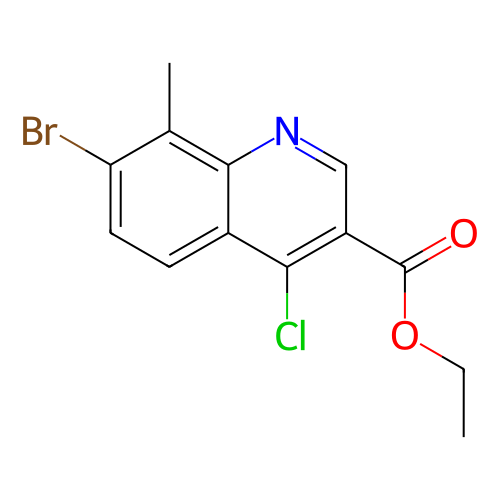 7-溴-4-氯-8-甲基喹啉-3-羧酸乙酯,Ethyl 7-bromo-4-chloro-8-methylquinoline-3-carboxylate