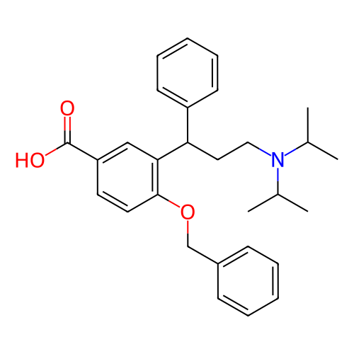 4-(芐氧基)-3-(3-(二異丙基氨基)-1-苯基丙基)苯甲酸,N,N-Diisopropyl[3-(2-benzyloxy-5-carboxyphenyl)-3-phenylpropyl]amine