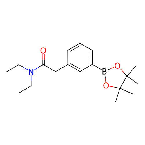 N,N-二乙基-2-(3-(4,4,5,5-四甲基-1,3,2-二氧硼杂环戊烷-2-基)苯基)乙酰胺,N,N-Diethyl-2-(3-(4,4,5,5-tetramethyl-1,3,2-dioxaborolan-2-yl)phenyl)acetamide