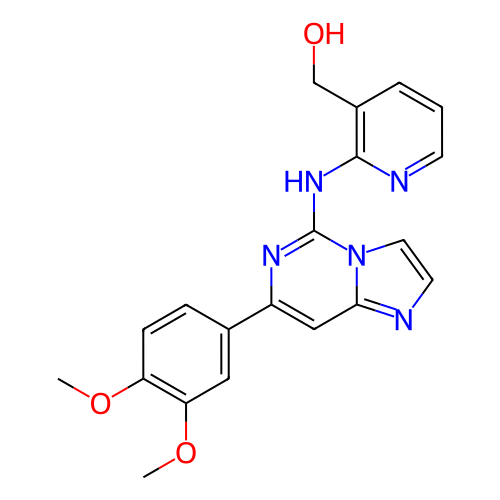 (2-((7-(3,4-二甲氧基苯基)咪唑并[1,2-c]嘧啶-5-基)氨基)吡啶-3-基)甲醇,(2-(7-(3,4-Dimethoxyphenyl)imidazo[1,2-c]pyrimidin-5-ylamino)pyridin-3-yl)methanol