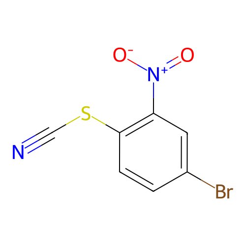 4-溴-2-硝基苯基硫氰酸,4-Bromo-2-nitrophenyl thiocyanate