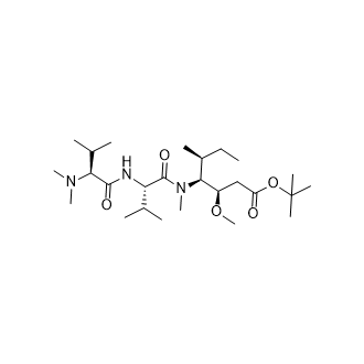 N,N-二甲基-L-缬氨酰-N-[(1S,2R)-4-(1,1-二甲基乙氧基)-2-甲氧基-1-[(1S)-1-甲基丙基] -4氧代丁基] -N-甲基-L-缬氨酰胺,(3R,4S,5S)-tert-butyl 4-((S)-2-((S)-2-(dimethylamino)-3-methylbutanamido)-N,3-dimethylbutanamido)-3-methoxy-5-methylheptanoate