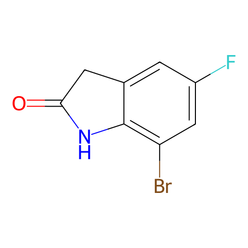 7-溴-5-氟-2,3-二氢-1H-吲哚-2-酮,7-Bromo-5-fluoro-2,3-dihydro-1H-indol-2-one