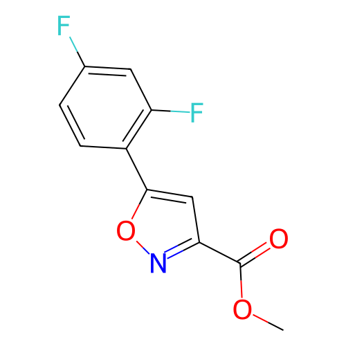 5-(2,4-二氟苯基)异噁唑-3-羧酸甲酯,Methyl 5-(2,4-difluorophenyl)isoxazole-3-carboxylate
