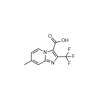 7-甲基-2-(三氟甲基)咪唑并[1,2-a]吡啶-3-羧酸,7-Methyl-2-(trifluoromethyl)imidazo[1,2-a]pyridine-3-carboxylic acid