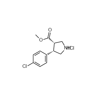 (3R,4S)-4-(4-氯苯基)吡咯烷-3-羧酸甲酯,Methyl (3R,4S)-4-(4-chlorophenyl)pyrrolidine-3-carboxylate