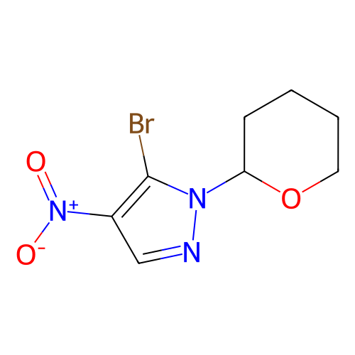 5-溴-4-硝基-1-(四氢-2H-吡喃-2-基)-1H-吡唑,5-Bromo-4-nitro-1-(tetrahydro-2H-pyran-2-yl)-1H-pyrazole