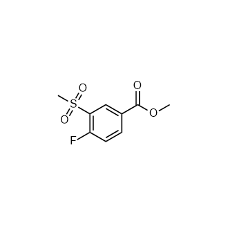 4-氟-3-(甲基磺?；?苯甲酸甲酯,Methyl 4-fluoro-3-(methylsulfonyl)benzoate