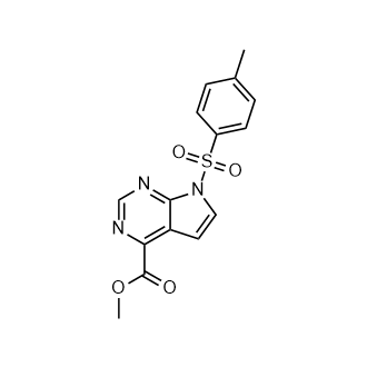 7-(4-甲基苯磺酰基)-7H-吡咯并[2,3-d]嘧啶-4-羧酸甲酯,Methyl 7-(4-methylbenzenesulfonyl)-7H-pyrrolo[2,3-d]pyrimidine-4-carboxylate