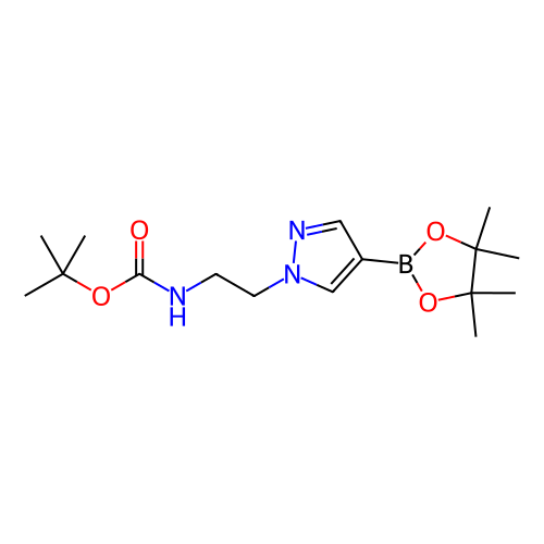 (2-(4-(4,4,5,5-四甲基-1,3,2-二氧硼杂环戊烷-2-基)-1H-吡唑-1-基)乙基)氨基甲酸叔丁酯,tert-Butyl (2-(4-(4,4,5,5-tetramethyl-1,3,2-dioxaborolan-2-yl)-1H-pyrazol-1-yl)ethyl)carbamate