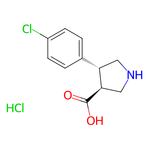 (3R,4S)-4-(4-氯苯基)吡咯烷-3-羧酸盐酸盐,(3r,4s)-4-(4-Chlorophenyl)pyrrolidine-3-carboxylic acid hydrochloride