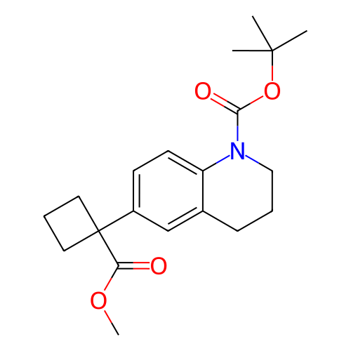 6-(1-(甲氧基羰基)环丁基)-3,4-二氢喹啉-1(2H)-羧酸叔丁酯,tert-Butyl 6-(1-(methoxycarbonyl)cyclobutyl)-3,4-dihydroquinoline-1(2H)-carboxylate