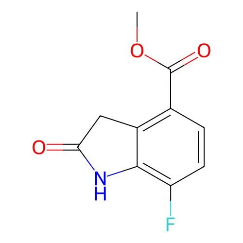 7-氟-2-氧代吲哚啉-4-羧酸甲酯,Methyl 7-fluoro-2-oxoindoline-4-carboxylate