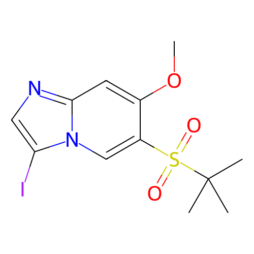 6-(叔丁基磺?；?-3-碘-7-甲氧基咪唑并[1,2-a]吡啶,6-(Tert-butylsulfonyl)-3-iodo-7-methoxyimidazo[1,2-a]pyridine